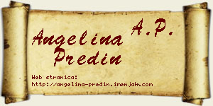 Angelina Predin vizit kartica